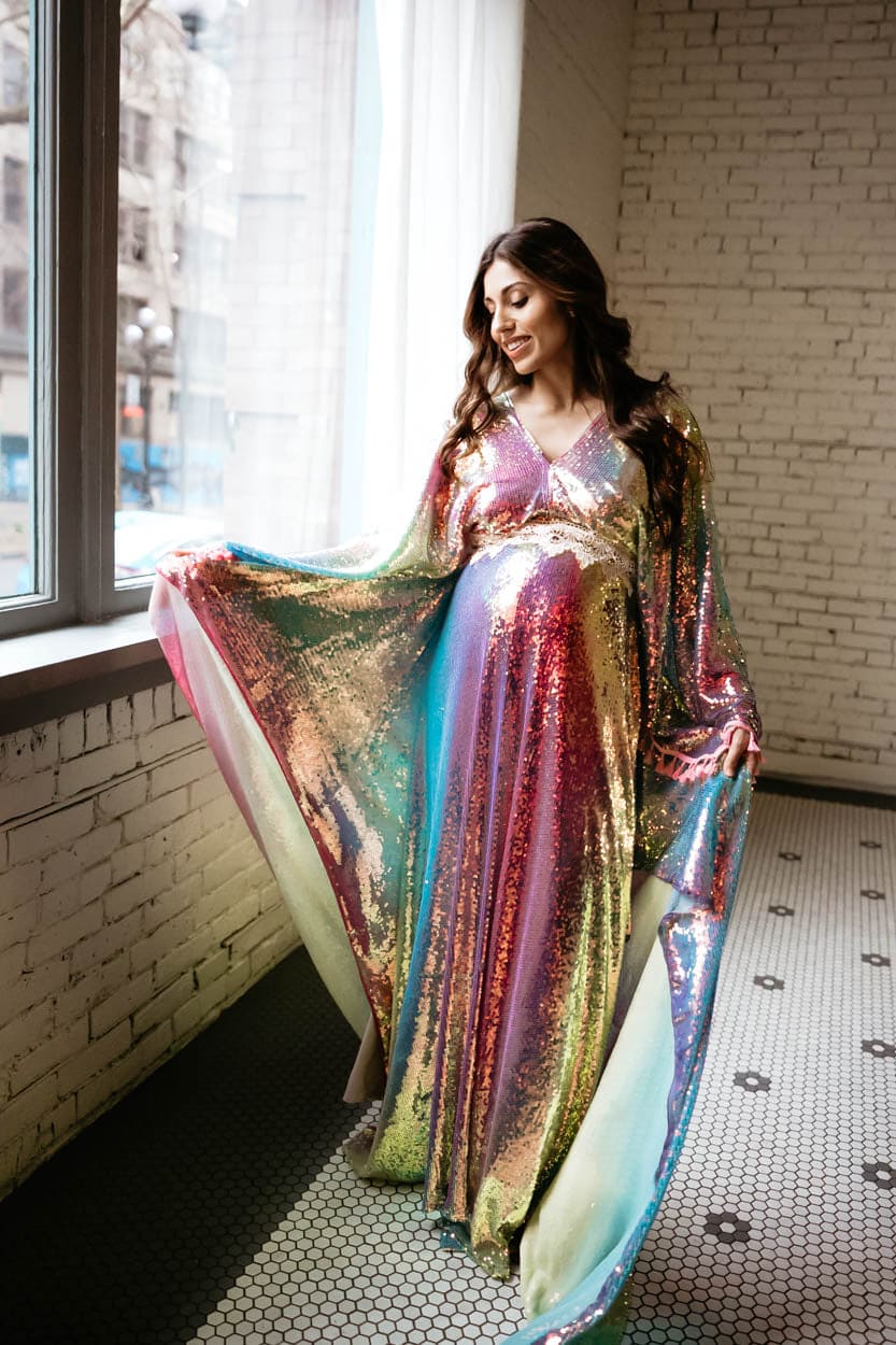 Riley Flutter Canopy Gleam Dress