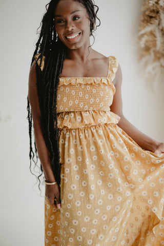 The Mustard Daisy 2Pc - Skirt and top set