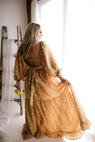The Fable Dress - Mustard Daisy- For Purchase- Preorder!