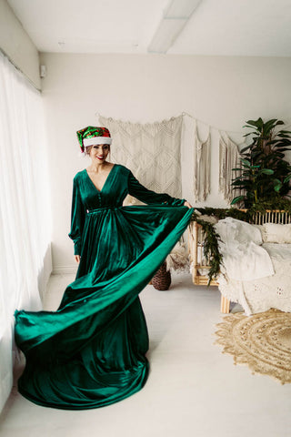Ivy Dress - Emerald Green