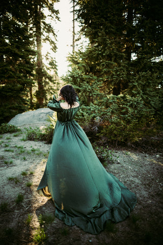 Cottage Dress- Ivy Green